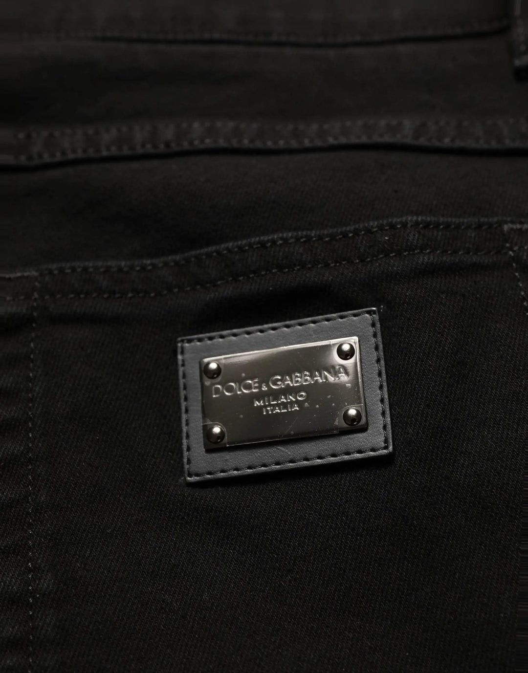 Dolce &amp; Gabbana Sample Sale | Dolce &amp; Gabbana Black CottonStretch Regular Skinny Denim Jeans - | Designer outlet