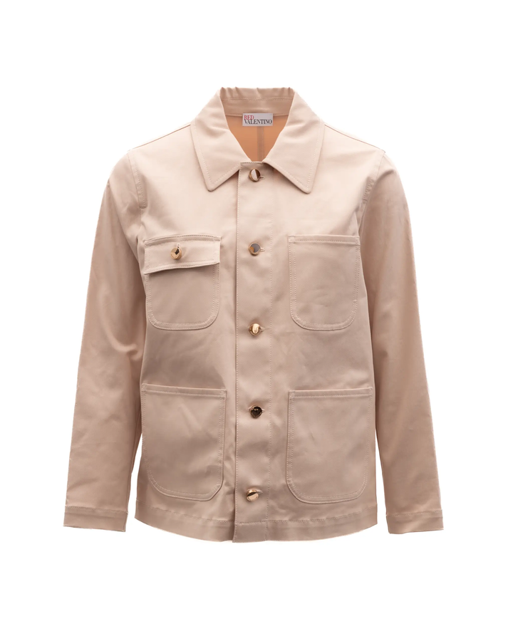 Valentino Garavani Sample Sale | Valentino Garavani Women Beige Cotton Denim Jacket - | Designer outlet
