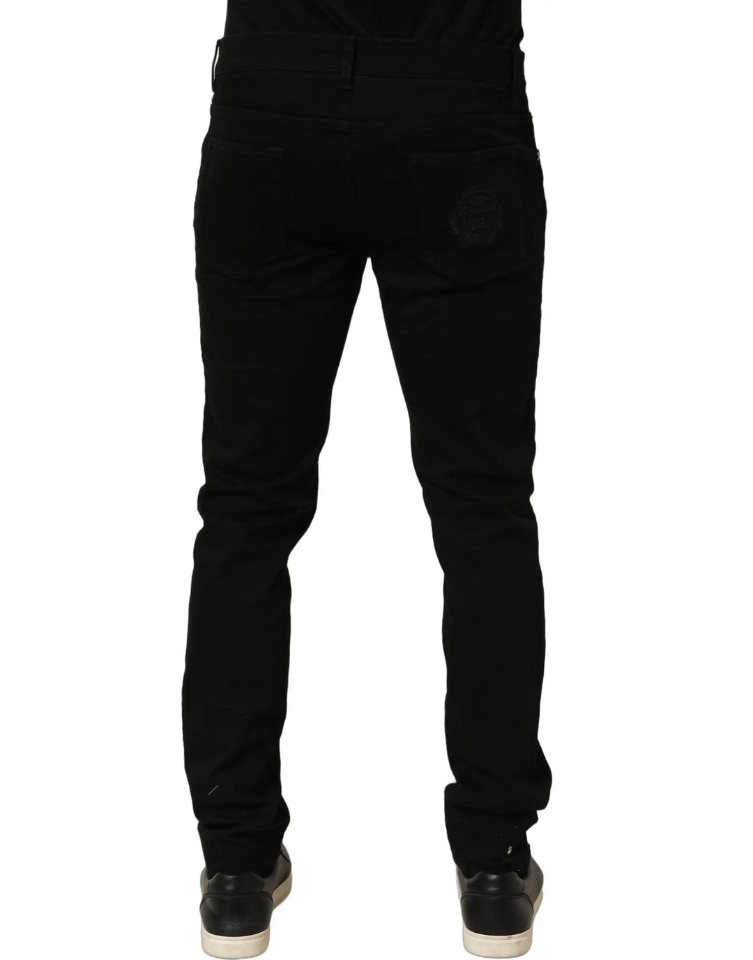 Dolce &amp; Gabbana Sample Sale | Dolce &amp; Gabbana Black Cotton Stretch Skinny Denim Trouser Jeans - | Designer outlet