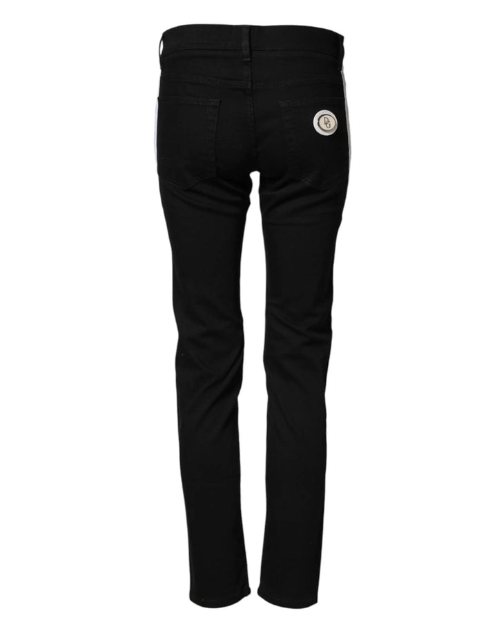 Dolce &amp; Gabbana Sample Sale | Dolce &amp; Gabbana Black Cotton Stretch Skinny Denim Trouser Jeans - | Designer outlet