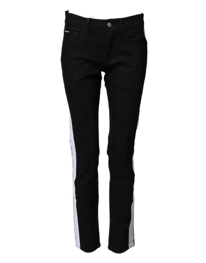 Dolce &amp; Gabbana Sample Sale | Dolce &amp; Gabbana Black Cotton Stretch Skinny Denim Trouser Jeans - | Designer outlet