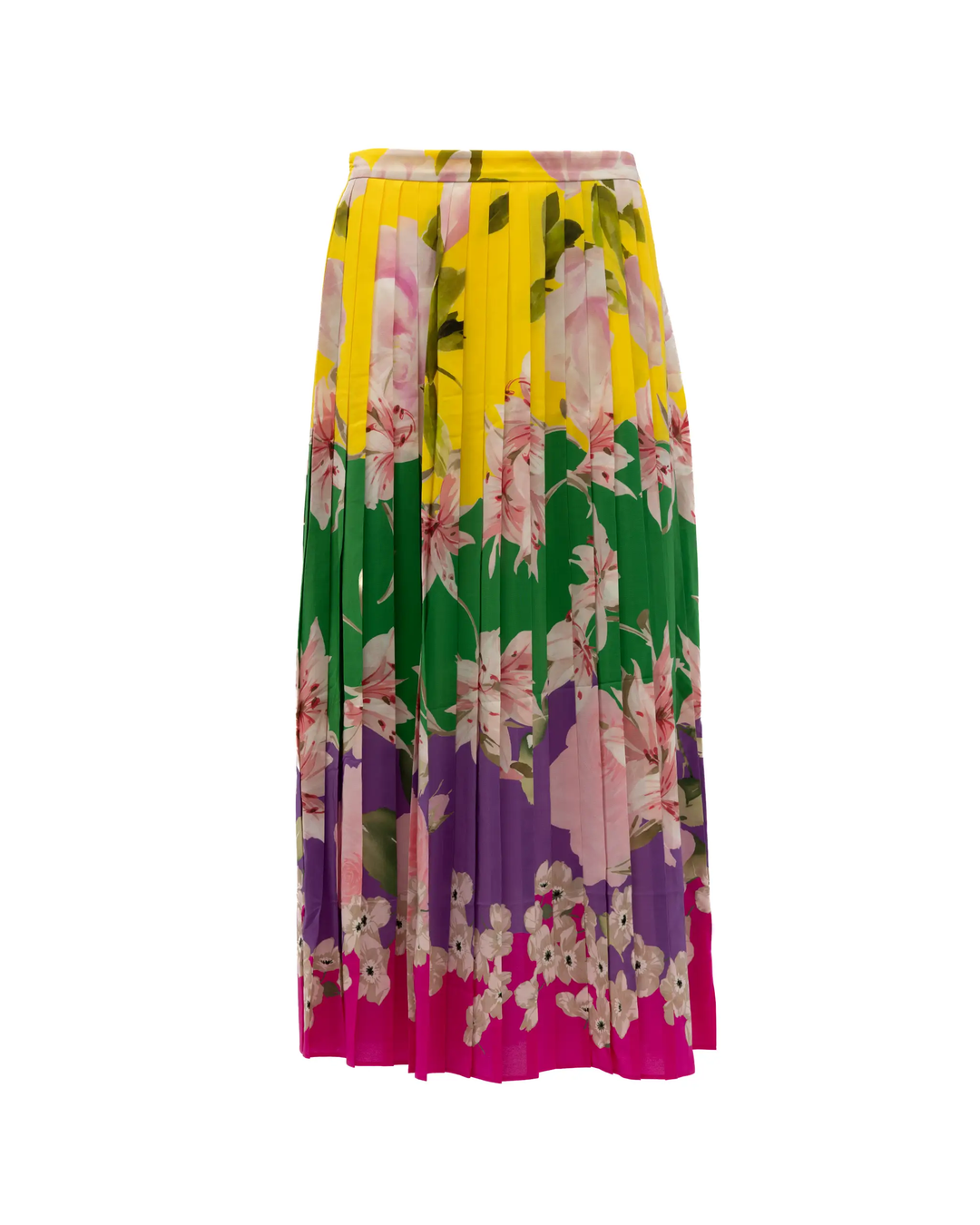 Valentino Garavani Sample Sale | Valentino Garavani Plated Floral Skirt - | Designer outlet