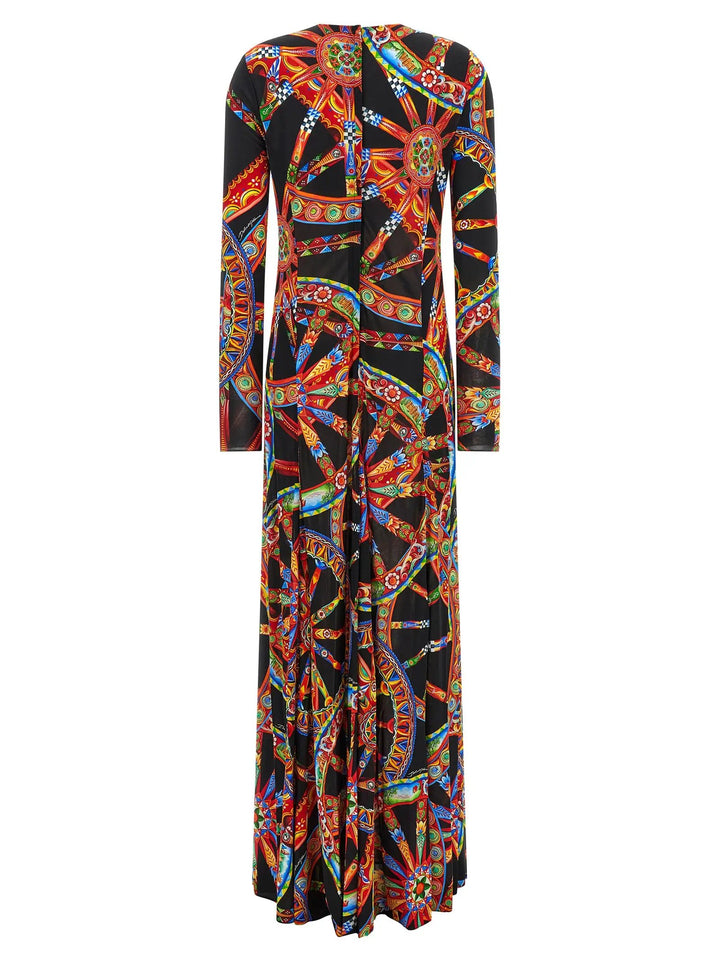 Dolce &amp; Gabbana Sample Sale | Dolce &amp; Gabbana Multicolor Viscose Long Dress - | Designer outlet