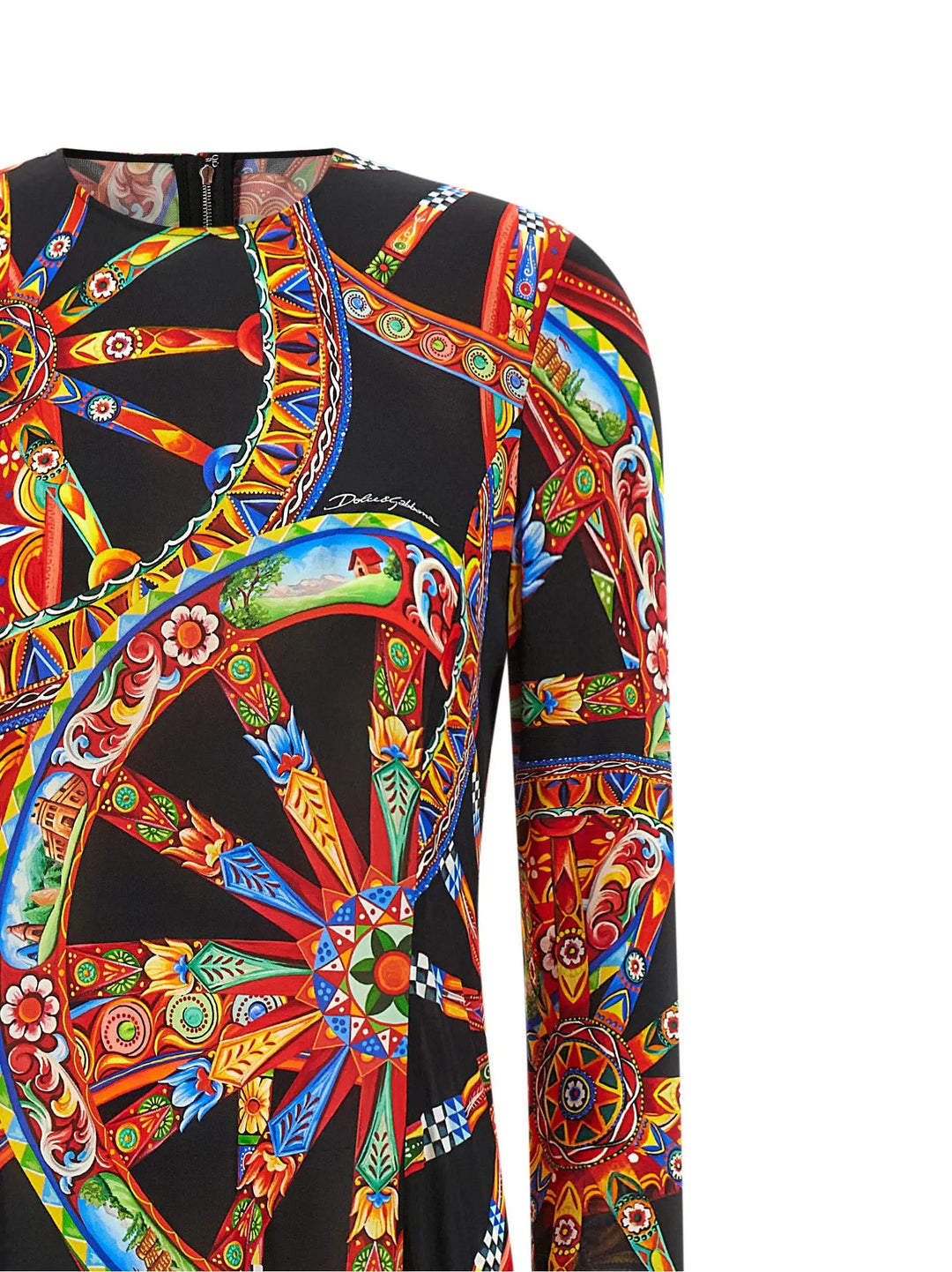 Dolce &amp; Gabbana Sample Sale | Dolce &amp; Gabbana Multicolor Viscose Long Dress - | Designer outlet