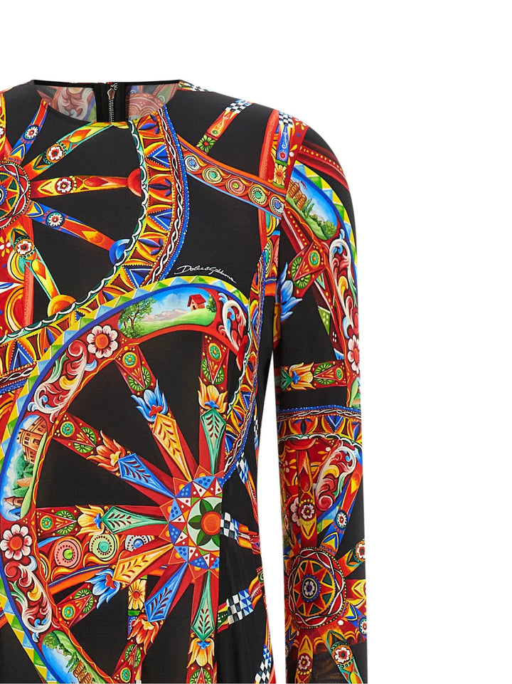 Dolce &amp; Gabbana Sample Sale | Dolce &amp; Gabbana Multicolor Viscose Long Dress - | Designer outlet