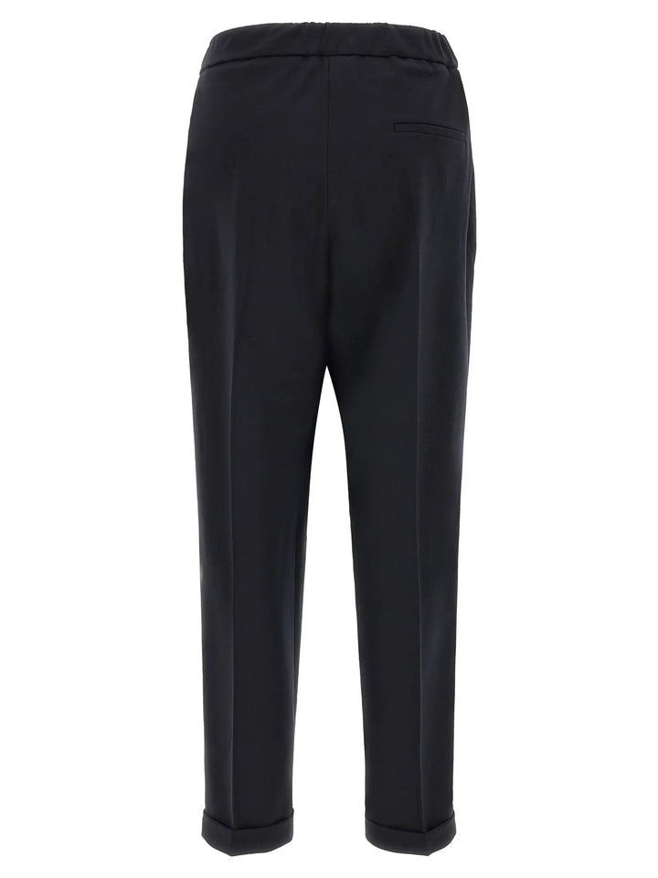 Alberto Biani Sample Sale | Alberto Biani Black Polyester Cropped Pants - | Designer outlet