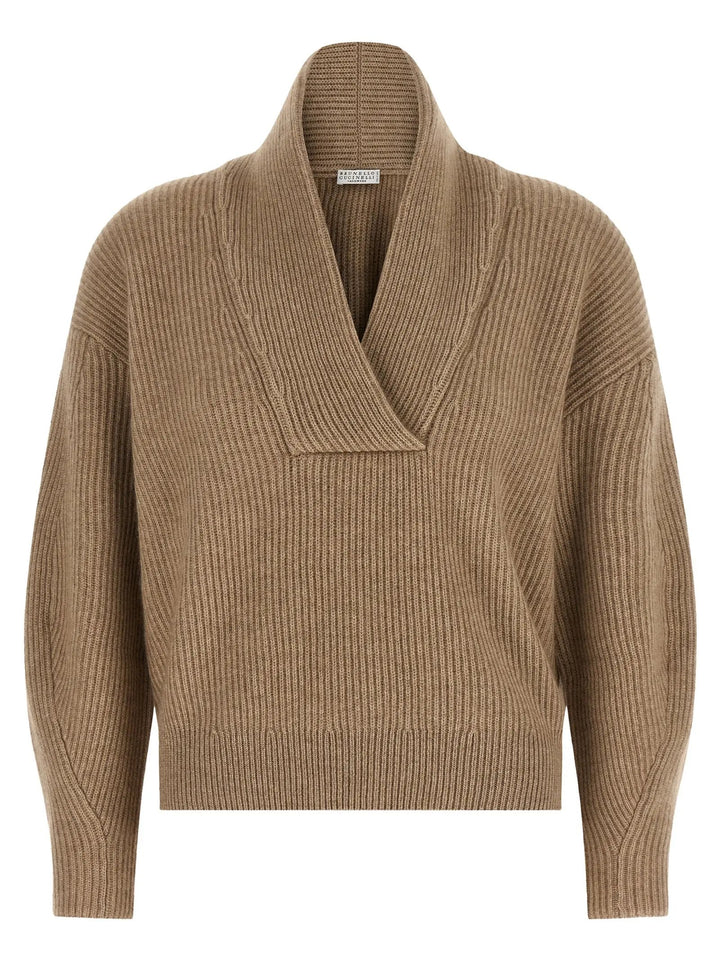 Brunello Cucinelli Sample Sale | Brunello Cucinelli Beige Cashmere Cardigan - | Designer outlet
