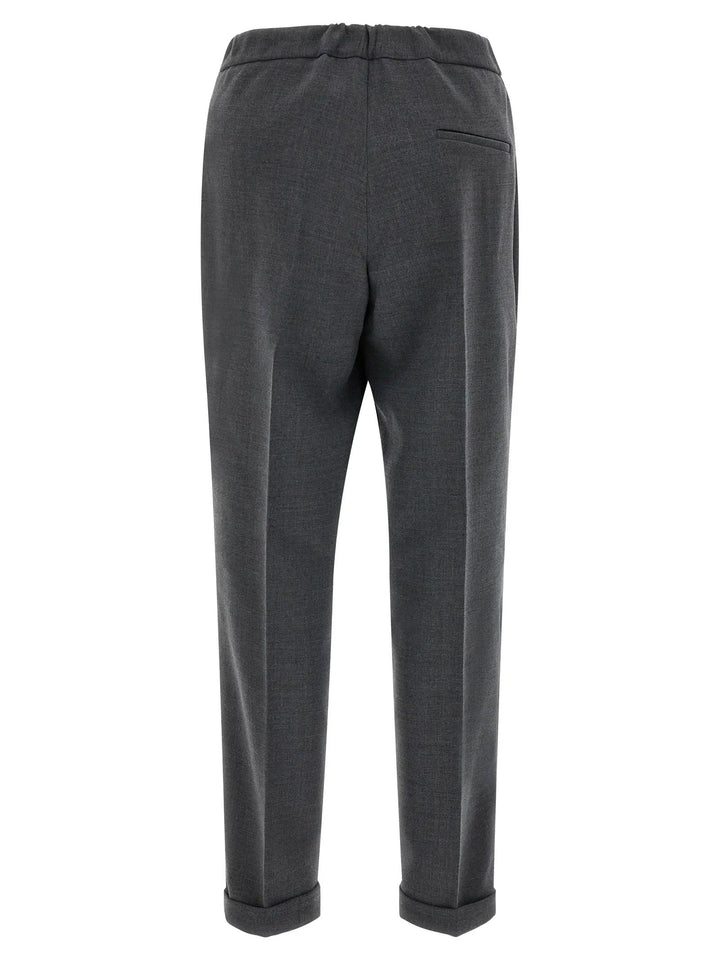 Alberto Biani Sample Sale | Alberto Biani Gray Polyester Cropped Pants - | Designer outlet