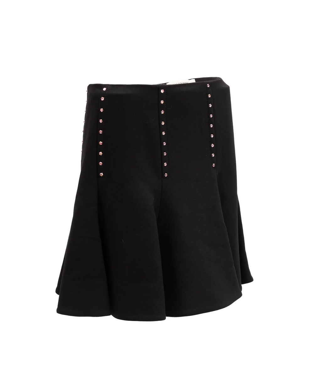 Valentino Garavani Sample Sale | Valentino Garavani Mini Black Skirt with Gold Details - | Designer outlet