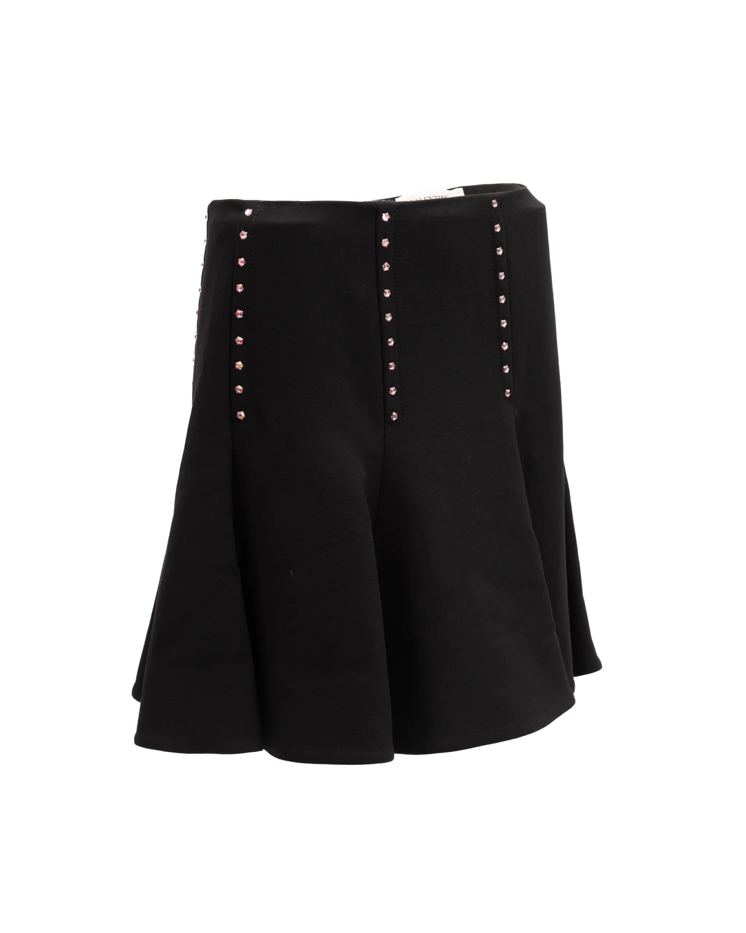 Valentino Garavani Sample Sale | Valentino Garavani Mini Black Skirt with Gold Details - | Designer outlet