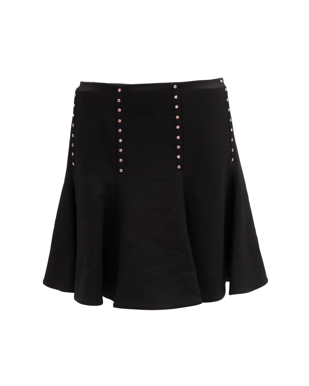 Valentino Garavani Sample Sale | Valentino Garavani Mini Black Skirt with Gold Details - | Designer outlet
