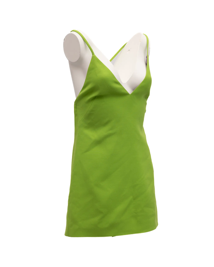 Valentino Garavani Sample Sale | Valentino Garavani Neon Green Open Back Dress - | Designer outlet