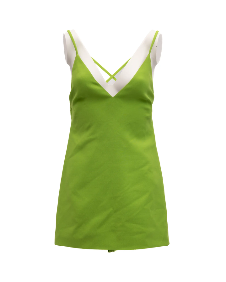 Valentino Garavani Sample Sale | Valentino Garavani Neon Green Open Back Dress - | Designer outlet