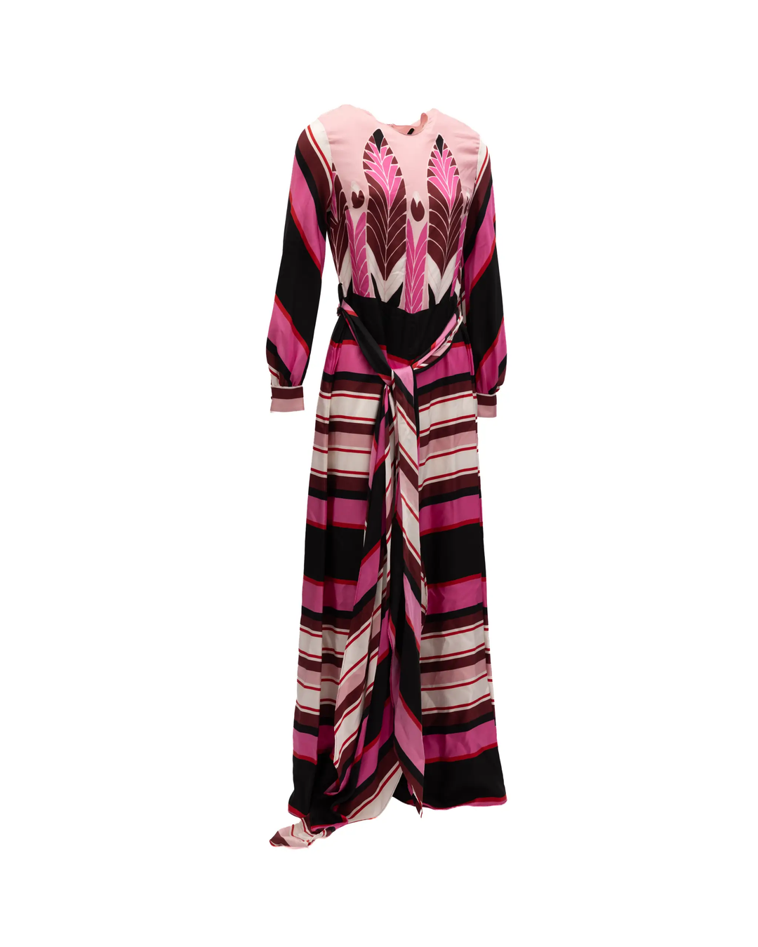Valentino Garavani Sample Sale | Valentino Garavani Pink Dress with Burgundy details - | Designer outlet