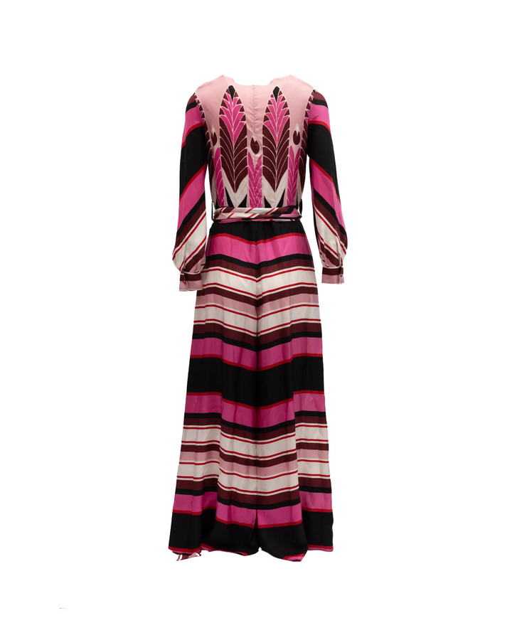 Valentino Garavani Sample Sale | Valentino Garavani Pink Dress with Burgundy details - | Designer outlet