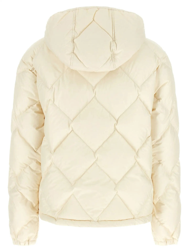 Moncler Sample Sale | Moncler White Polyester Full-Length Jacket - | Designer outlet