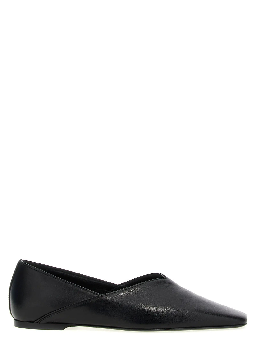 TOTEME Sample Sale | TOTEME Black Calfskin Ballet Flats - | Designer outlet