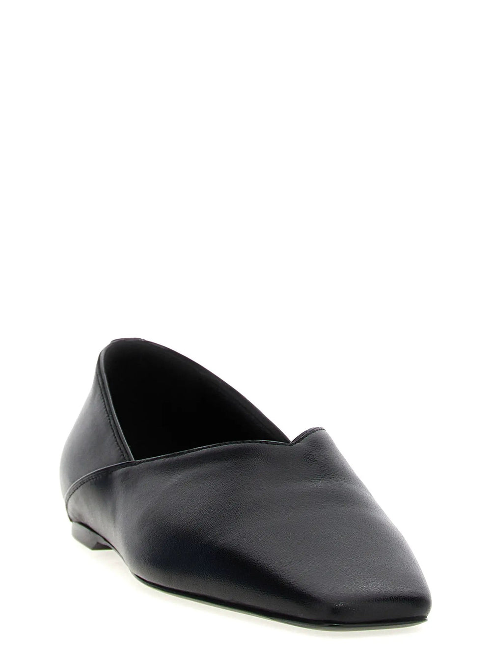 TOTEME Sample Sale | TOTEME Black Calfskin Ballet Flats - | Designer outlet