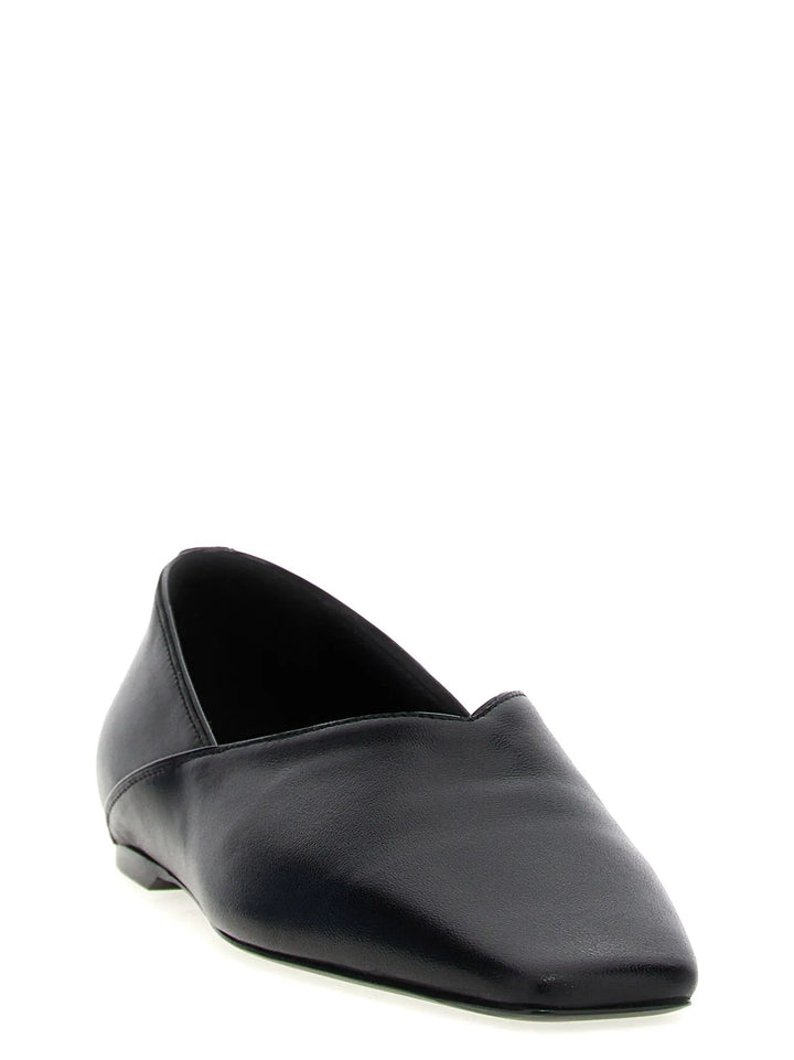 TOTEME Sample Sale | TOTEME Black Calfskin Ballet Flats - | Designer outlet