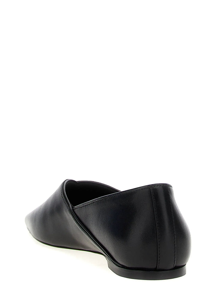 TOTEME Sample Sale | TOTEME Black Calfskin Ballet Flats - | Designer outlet