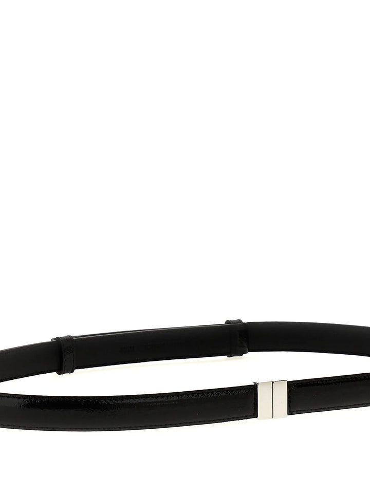 TOTEME Sample Sale | TOTEME Black Calfskin Regular Belt - | Designer outlet