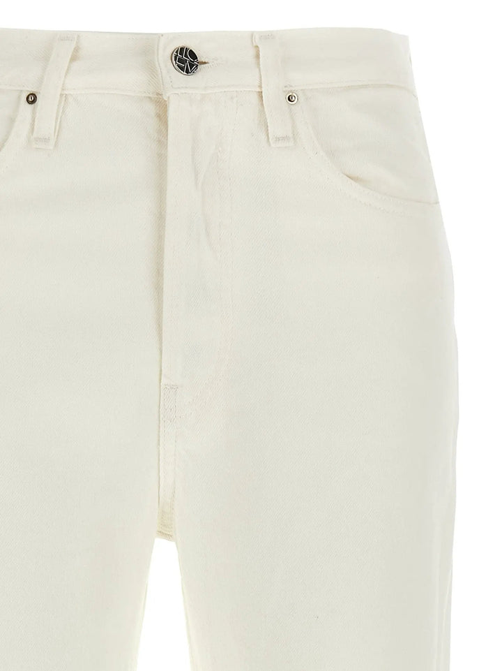 TOTEME Sample Sale | TOTEME White Cotton High-Waisted Jean - | Designer outlet
