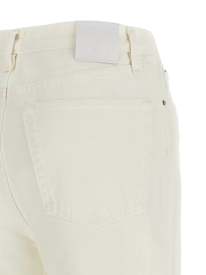 TOTEME Sample Sale | TOTEME White Cotton High-Waisted Jean - | Designer outlet