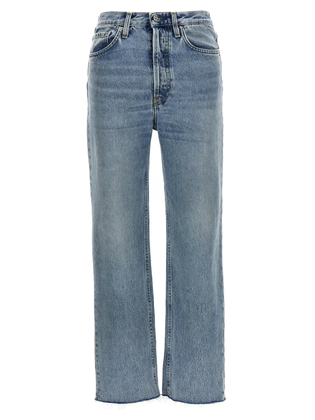 TOTEME Sample Sale | TOTEME Blue Cotton Straight-Leg Jeans - | Designer outlet