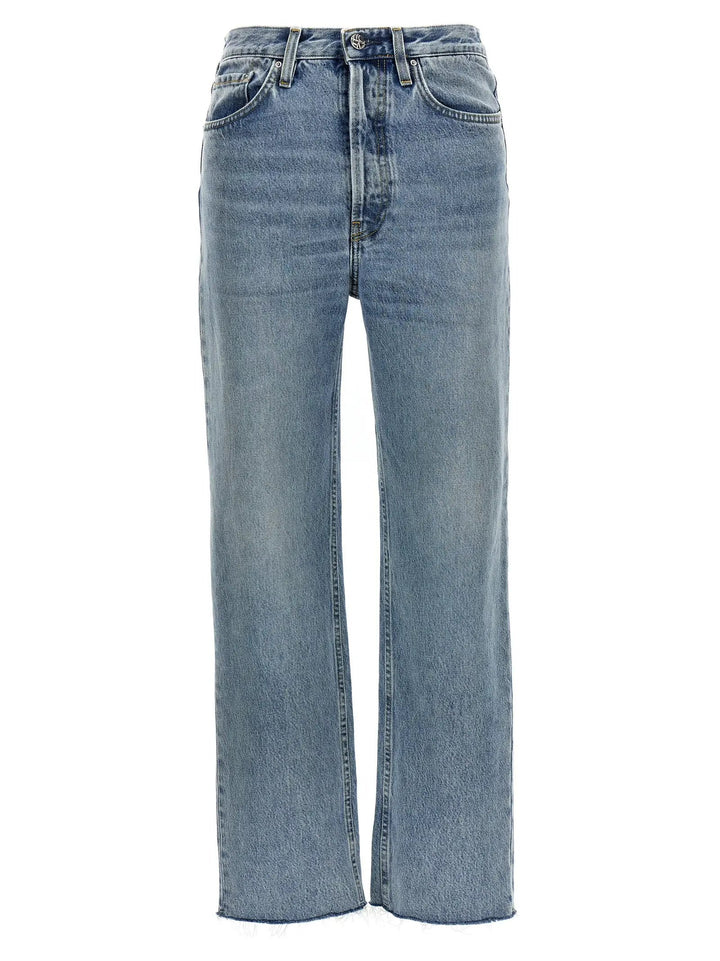 TOTEME Sample Sale | TOTEME Blue Cotton Straight-Leg Jeans - | Designer outlet