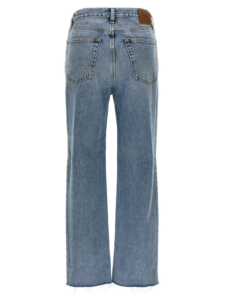 TOTEME Sample Sale | TOTEME Blue Cotton Straight-Leg Jeans - | Designer outlet