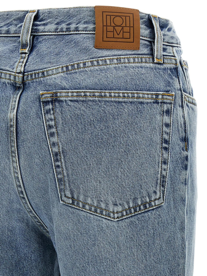 TOTEME Sample Sale | TOTEME Blue Cotton Straight-Leg Jeans - | Designer outlet