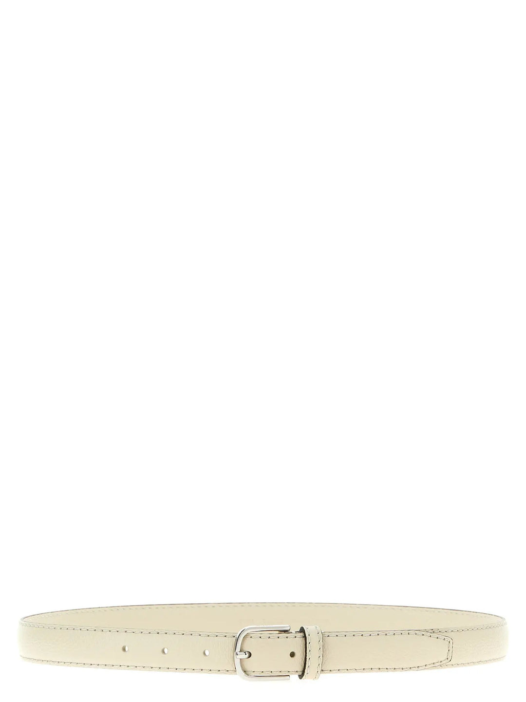 TOTEME Sample Sale | TOTEME White Leather Regular Belt - | Designer outlet