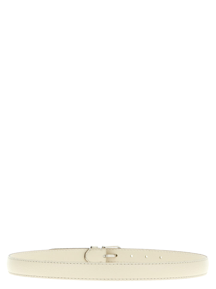 TOTEME Sample Sale | TOTEME White Leather Regular Belt - | Designer outlet