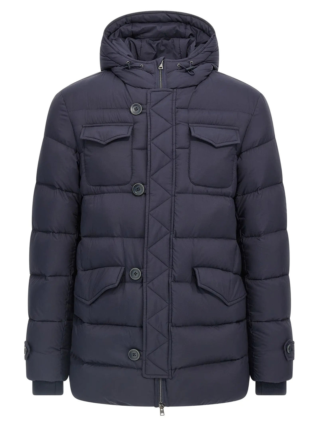 Herno Sample Sale | Herno Blue Polyamide Full-Length Jacket - | Designer outlet