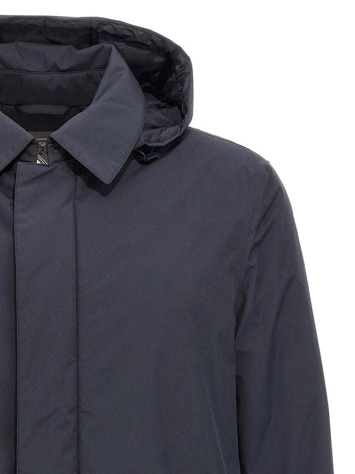 Herno Sample Sale | Herno Blue Polyester Parka - | Designer outlet