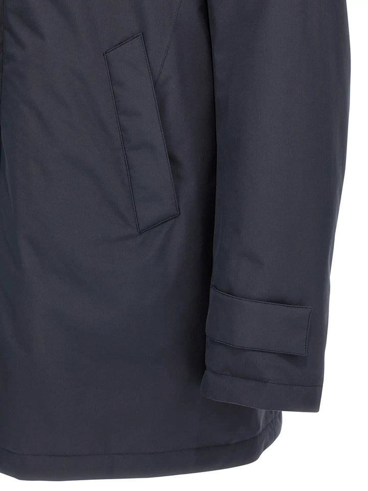 Herno Sample Sale | Herno Blue Polyester Parka - | Designer outlet