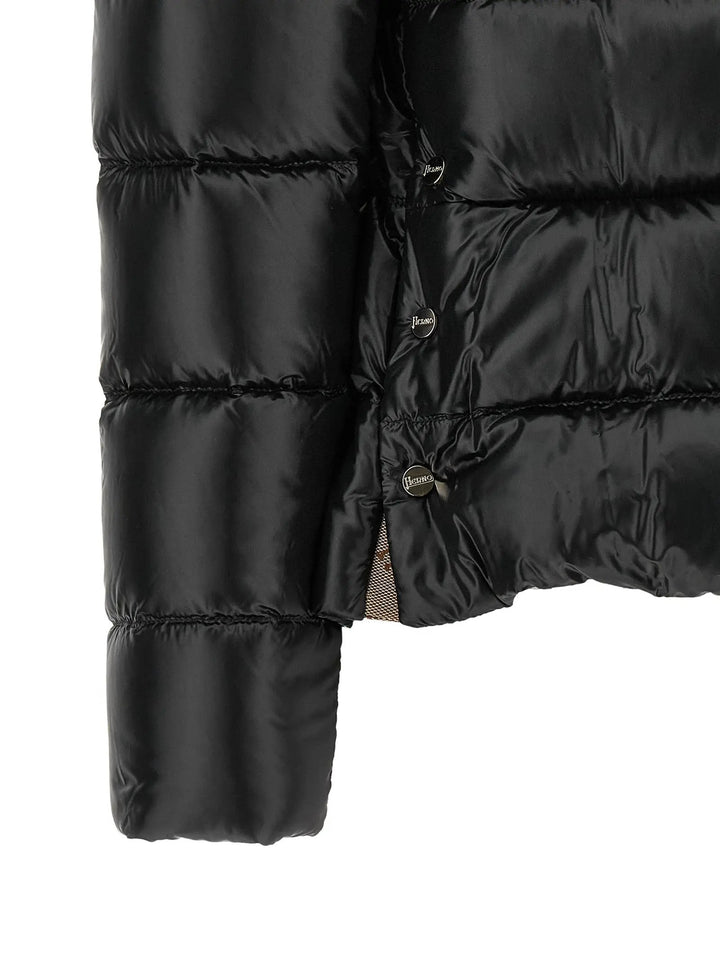 Herno Sample Sale | Herno Black Polyamide Full-Length Jacket - | Designer outlet