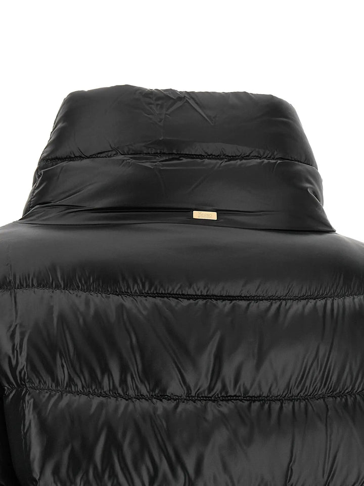 Herno Sample Sale | Herno Black Polyamide Full-Length Jacket - | Designer outlet