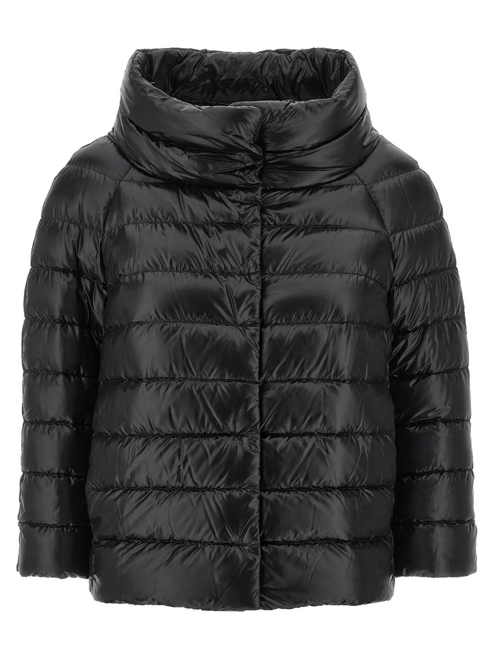 Herno Sample Sale | Herno Black Polyamide Full-Length Jacket - | Designer outlet