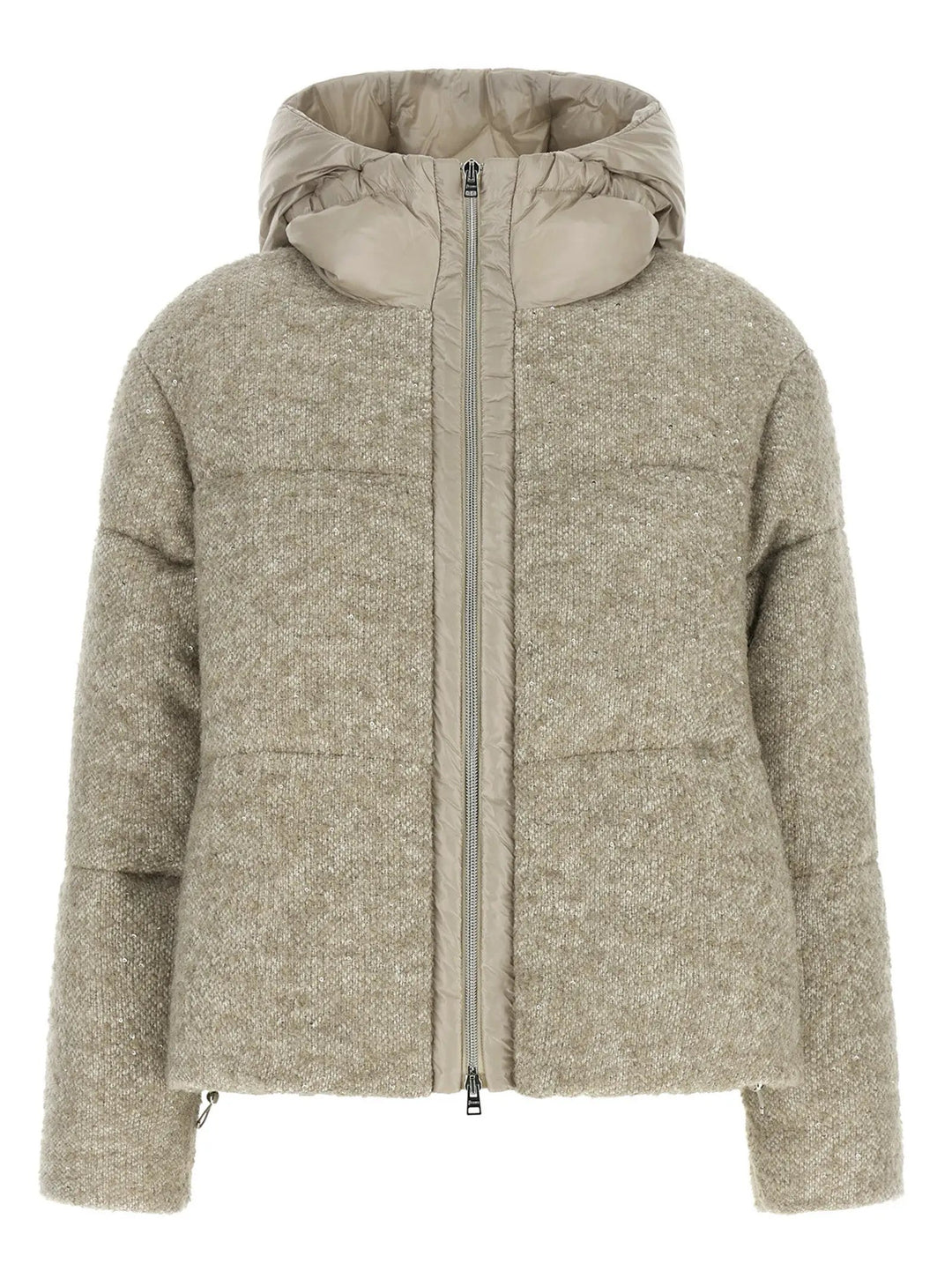 Herno Sample Sale | Herno Beige Wool Full-Length Jacket - | Designer outlet