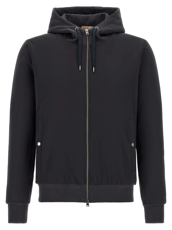 Herno Sample Sale | Herno Blue Cotton Shell Jacket - | Designer outlet