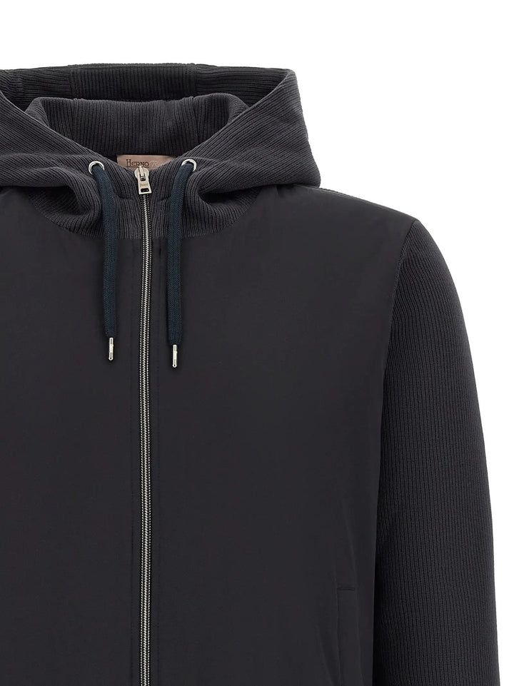 Herno Sample Sale | Herno Blue Cotton Shell Jacket - | Designer outlet