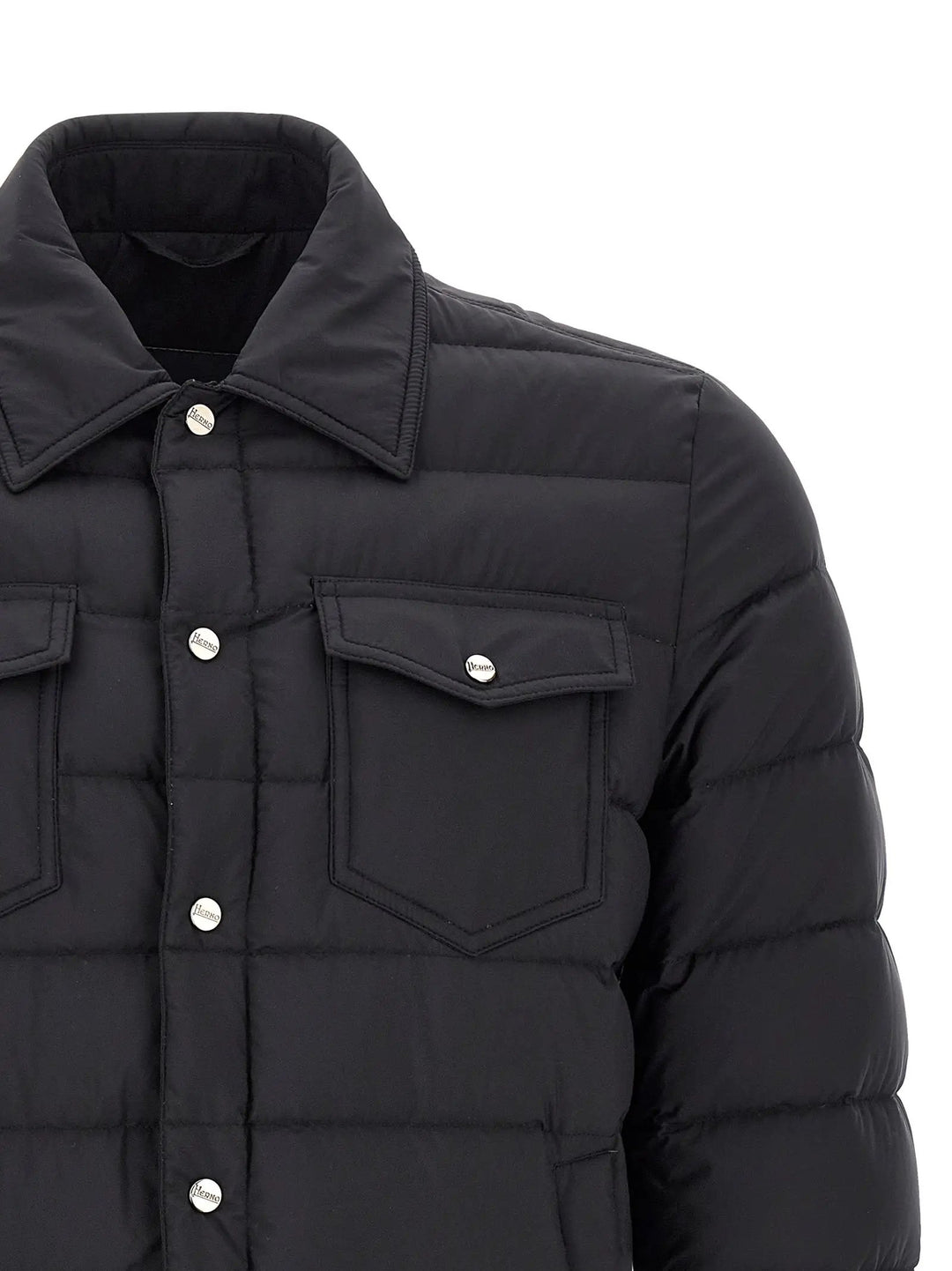 Herno Sample Sale | Herno Black Polyamide Full-Length Jacket - | Designer outlet