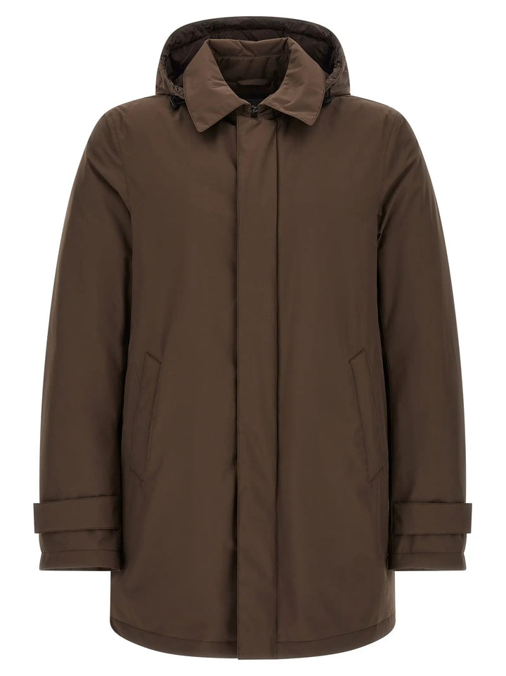 Herno Sample Sale | Herno Brown Polyester Parka - | Designer outlet