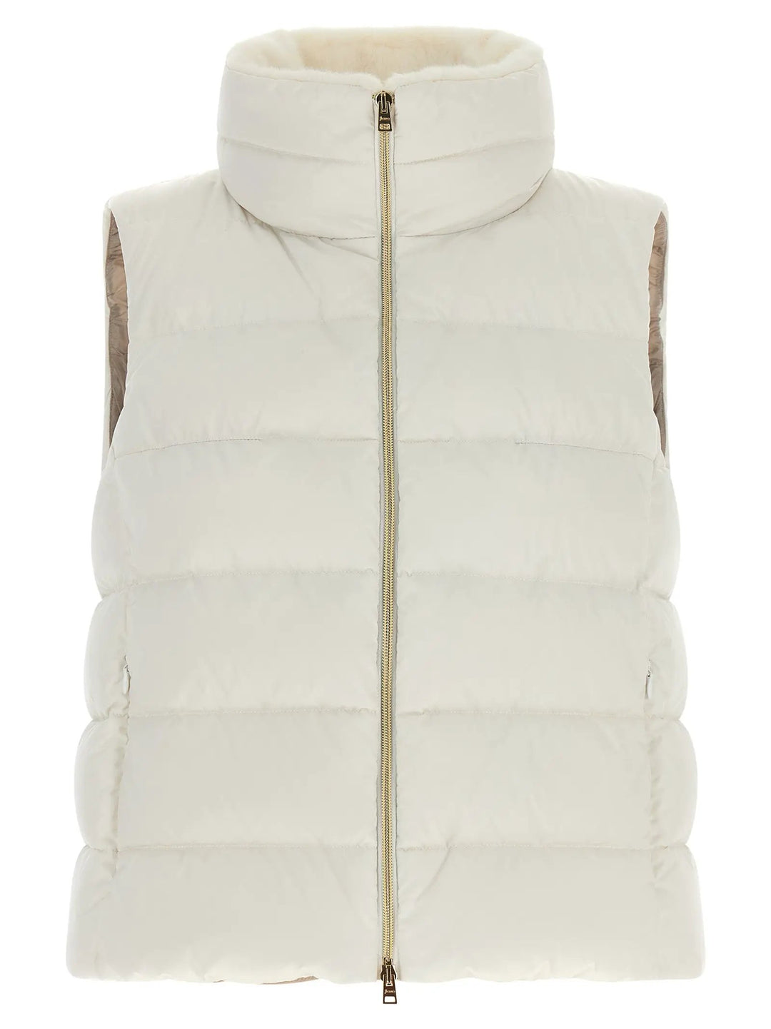 Herno Sample Sale | Herno White Polyester Sleeveless Jacket - | Designer outlet
