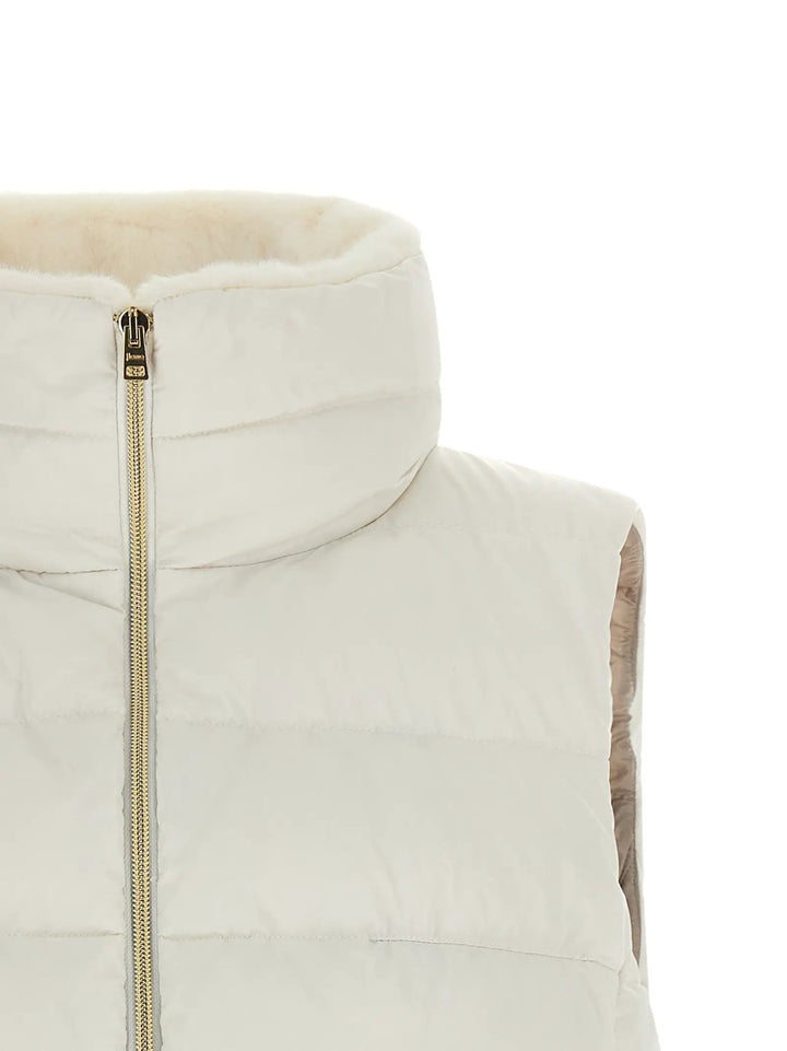 Herno Sample Sale | Herno White Polyester Sleeveless Jacket - | Designer outlet