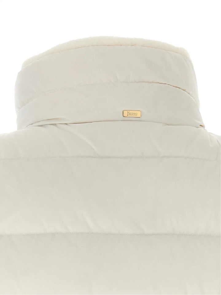 Herno Sample Sale | Herno White Polyester Sleeveless Jacket - | Designer outlet