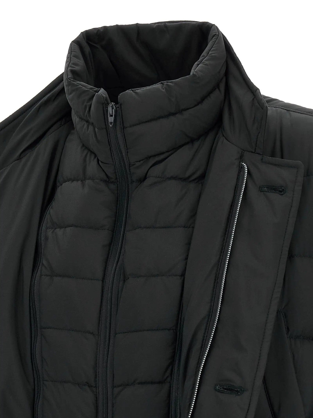 Herno Sample Sale | Herno Black Polyamide Full-Length Jacket - | Designer outlet