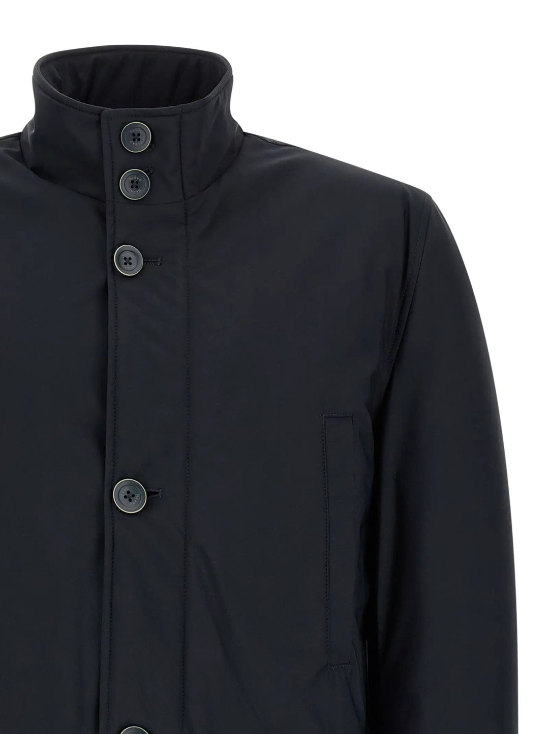 Herno Sample Sale | Herno Blue Polyamide Full-Length Jacket - | Designer outlet