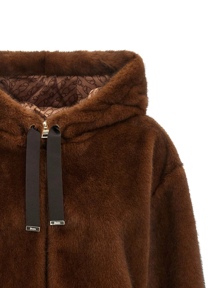 Herno Sample Sale | Herno Brown Polyester Bomber - | Designer outlet